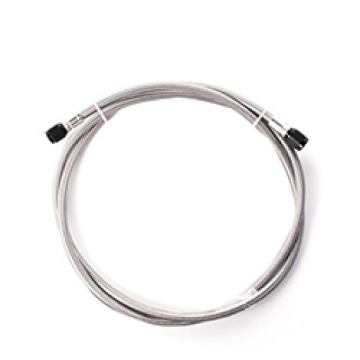 Picture of Snow Performance 2ft Stainless Steel Braided Line (Black) w/ 4AN Fittings