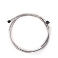 Picture of Snow Performance 1ft Stainless Steel Braided Line (Black) w/ 4AN Fittings