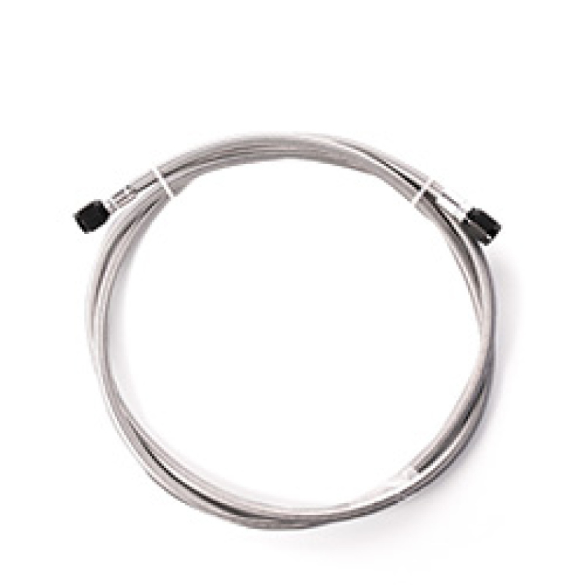 Picture of Snow Performance 1ft Stainless Steel Braided Line (Black) w/ 4AN Fittings