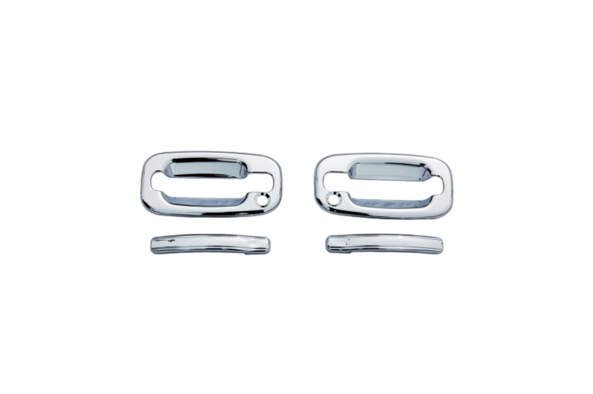 Picture of AVS 07-13 Chevy Silverado 1500 Door Handle Covers (2 Door) 4pc Set - Chrome