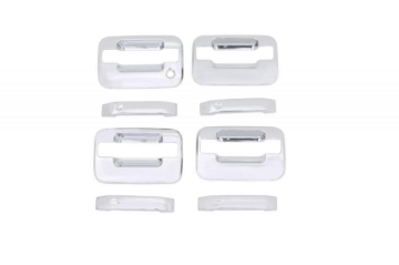 Picture of AVS 04-14 Ford F-150 (No Keypad/Passenger Keyhole) Door Handle Covers (4 Door) 8pc Set - Chrome