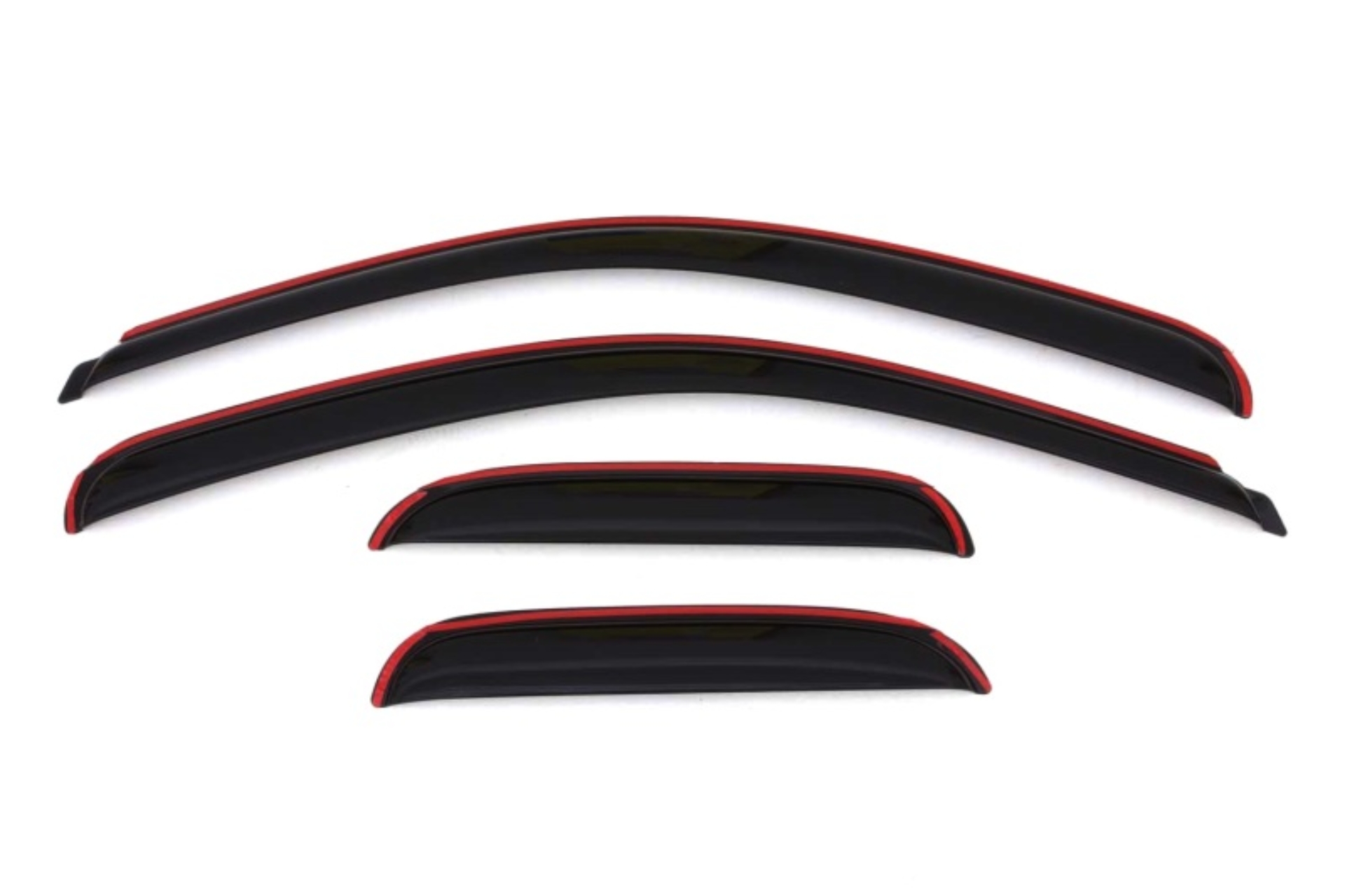 Picture of AVS 07-13 Chevy Silverado 1500 Ext. Cab Ventvisor Front & Rear Window Deflectors 4pc - Smoke
