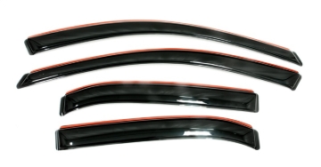 Picture of AVS 13-18 Hyundai Santa Fe (Excl. XL Model) Ventvisor Front & Rear Window Deflectors 4pc - Smoke