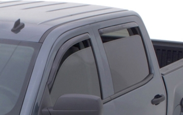 Picture of AVS 15-18 Chevy Silverado 2500 Ext. Cab Ventvisor Front & Rear Window Deflectors 4pc - Smoke