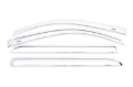 Picture of AVS 15-18 Chevy Silverado 2500 Crew Cab Ventvisor Front & Rear Window Deflectors 4pc - Chrome