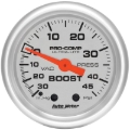 Picture of Autometer Ultra-Lite 52mm 30 IN HG/45 PSI Mechanical Boost/Vacuum Gauge