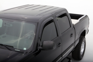 Picture of AVS 02-06 Cadillac Escalade EXT Ventvisor Outside Mount Window Deflectors 4pc - Smoke