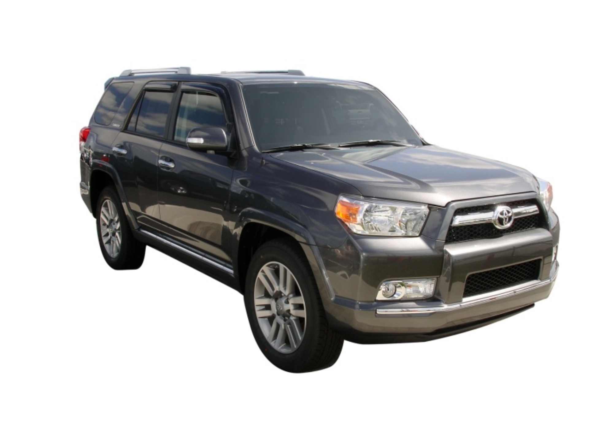 Picture of AVS 10-18 Toyota 4Runner Ventvisor Outside Mount Window Deflectors 4pc - Smoke