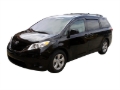 Picture of AVS 11-18 Toyota Sienna Ventvisor Outside Mount Window Deflectors 4pc - Smoke