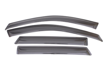 Picture of AVS 13-18 Hyundai Santa Fe (Excl. XL Model) Ventvisor Outside Mount Window Deflectors 4pc - Smoke