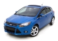 Picture of AVS 12-18 Ford Focus Ventvisor Outside Mount Window Deflectors 4pc - Smoke