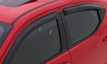 Picture of AVS 16-18 Honda Civic Ventvisor Outside Mount Window Deflectors 4pc - Smoke