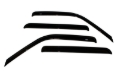 Picture of AVS 99-01 Cadillac Escalade Ventvisor Outside Mount Window Deflectors 4pc - Smoke