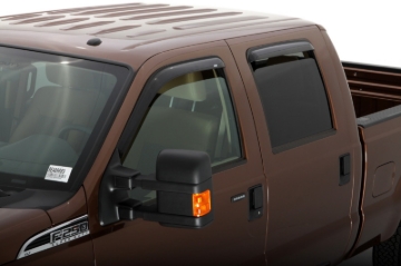 Picture of AVS 99-16 Ford F-250 Supercab Ventvisor Outside Mount Window Deflectors 4pc - Smoke