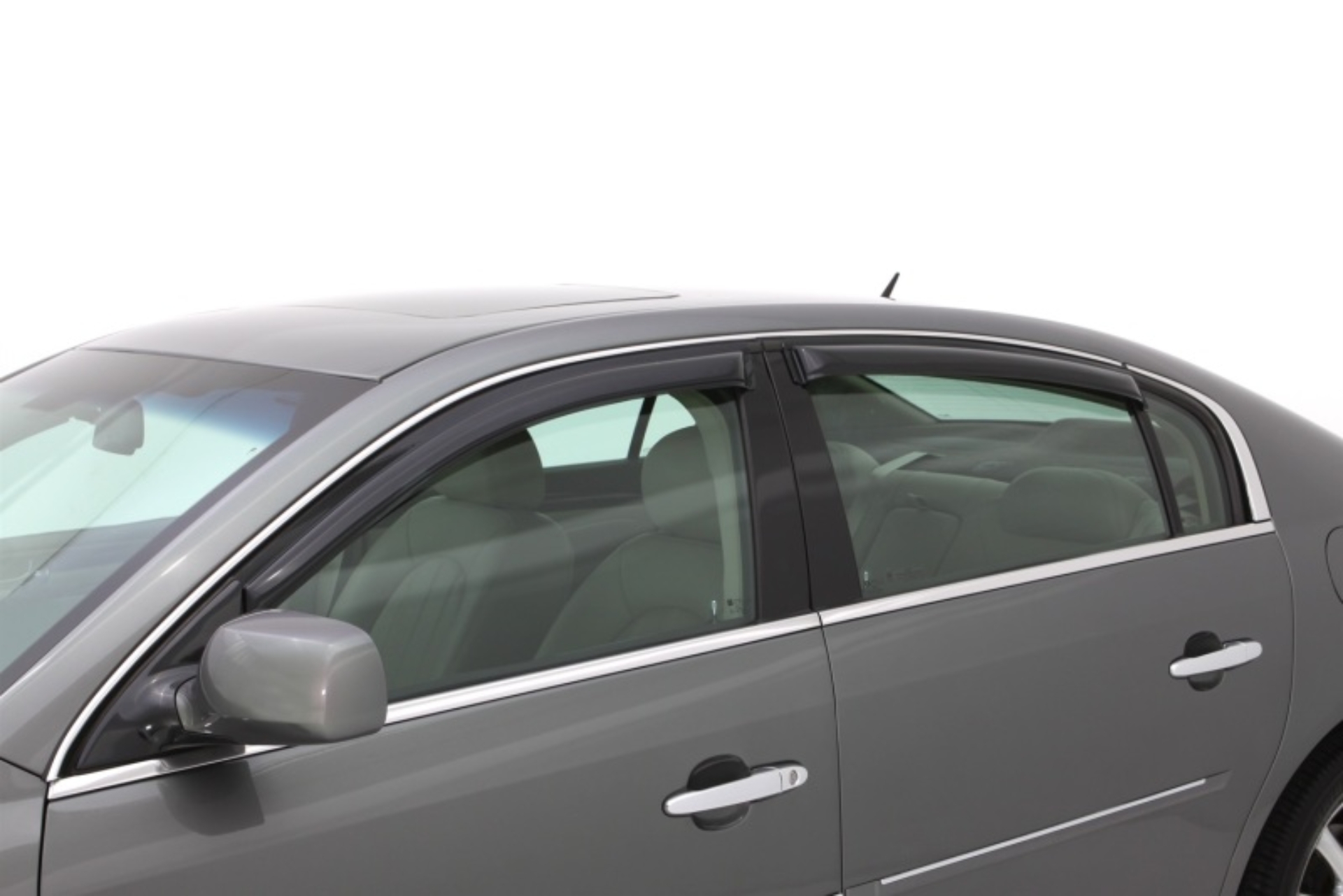Picture of AVS 06-12 Buick Lucerne Ventvisor Outside Mount Window Deflectors 4pc - Smoke