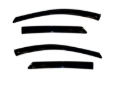 Picture of AVS 10-15 Hyundai Tucson Ventvisor Outside Mount Window Deflectors 4pc - Smoke