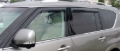 Picture of AVS 11-13 Infiniti QX56 Ventvisor Outside Mount Window Deflectors 4pc - Smoke