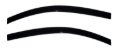 Picture of AVS 11-17 Fiat 500 Ventvisor Outside Mount Window Deflectors 2pc - Smoke