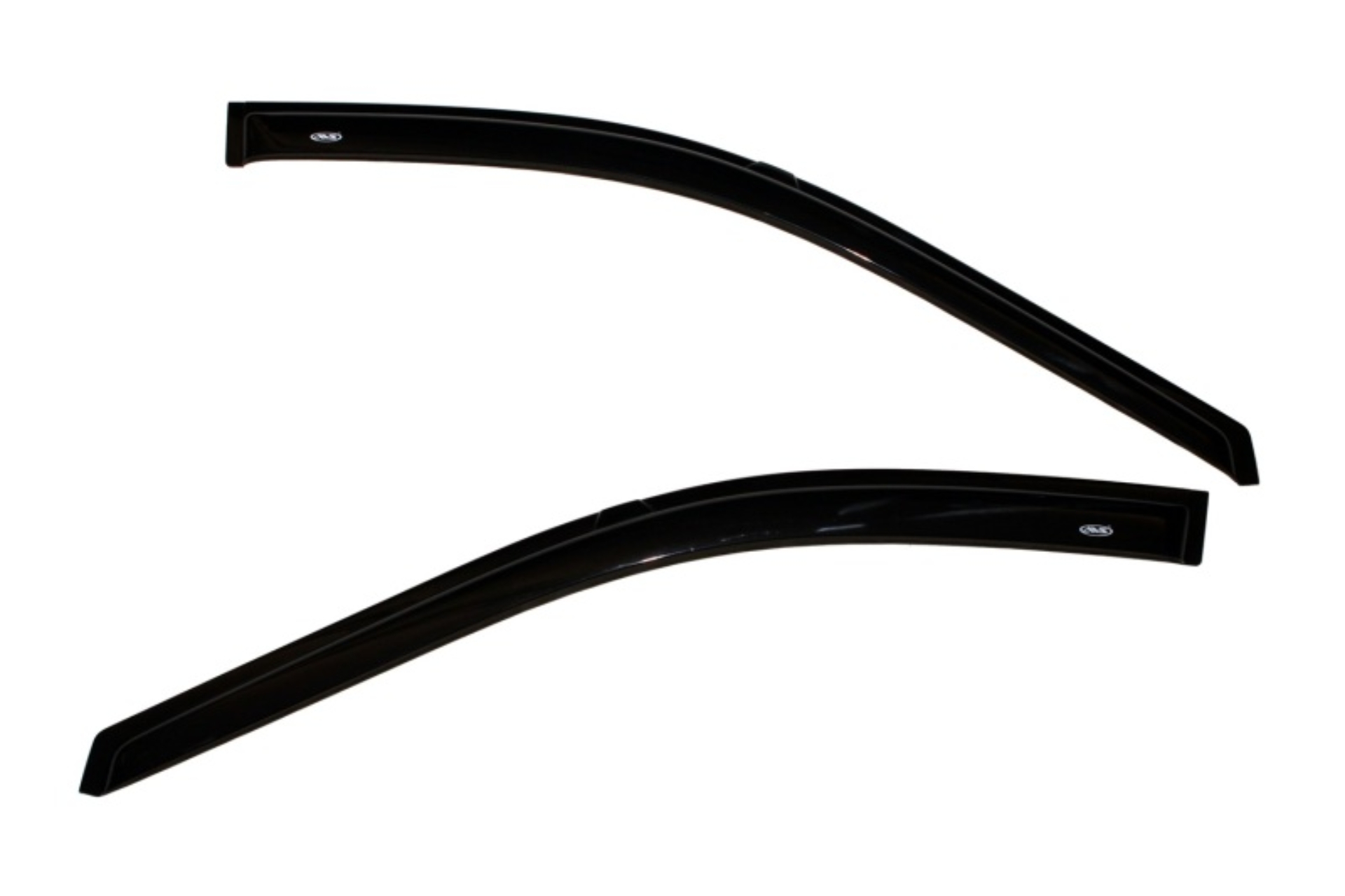 Picture of AVS 14-18 Chevy Silverado 1500 Standard Cab Ventvisor Outside Mount Window Deflectors 2pc - Smoke