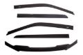 Picture of AVS 07-18 Jeep Wrangler Unlimited Ventvisor & Aeroskin Deflector Combo Kit - Matte Black