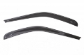 Picture of AVS 07-18 Jeep Wrangler (2 Door Only) Ventvisor Low Profile Window Deflectors 2pc - Smoke