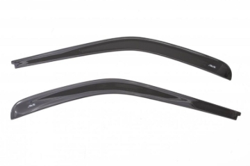 Picture of AVS 07-18 Jeep Wrangler (2 Door Only) Ventvisor Low Profile Window Deflectors 2pc - Smoke