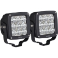 Picture of Westin Axis LED Auxiliary Light 4.5 inch x 4.5 inch Square Flood w/3W Osram (Set of 2) - Black