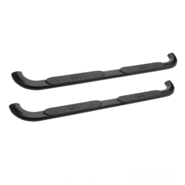 Picture of Westin 1999-2013 Chevy Silverado 1500 Ext Cab Platinum 4 Oval Nerf Step Bars - Black