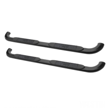 Picture of Westin 2014-2018 Chevy Silverado 1500 Dbl Cab (Body Mount) Platinum 4 Oval Nerf Step Bars - Black