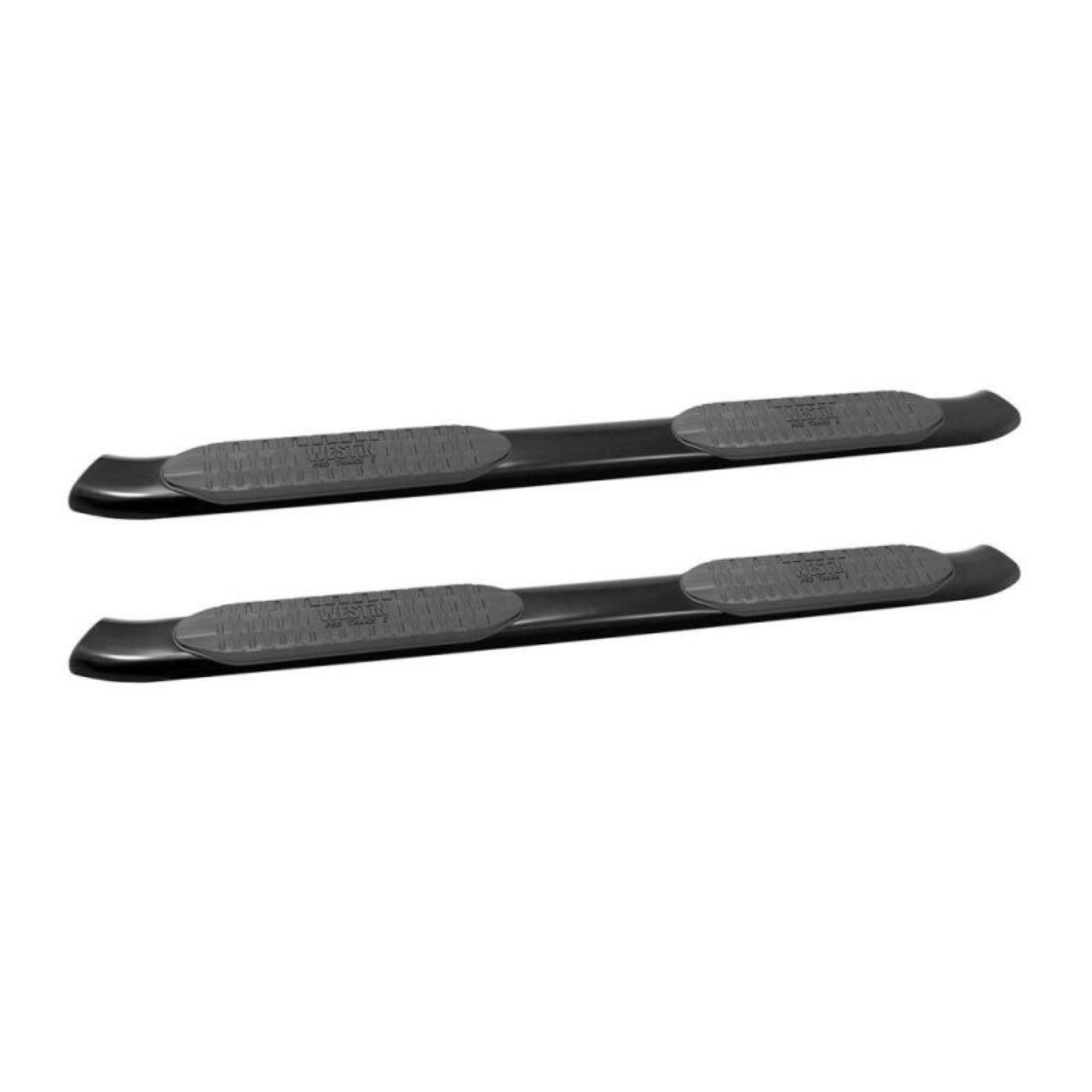 Picture of Westin 2014-2018 Chevy Silverado 1500 Crew Cab PRO TRAXX 5 Oval Nerf Step Bars - Black