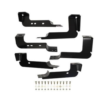 Picture of Westin 2004-2013 Chevy Silverado 1500 Crew Cab Premier Oval Nerf Step Bar Mount Kit - Black
