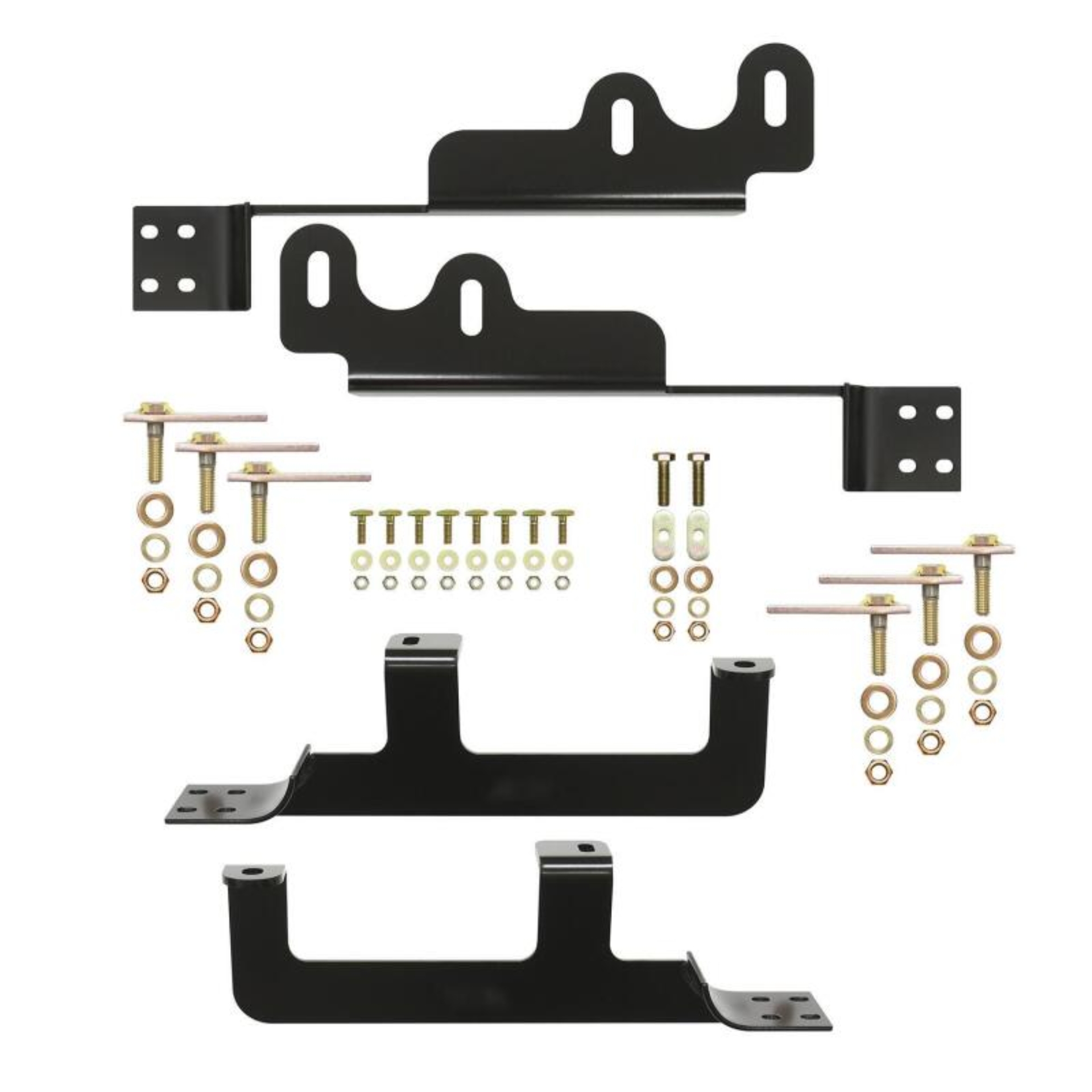 Picture of Westin 2008-2017 Buick/Chevrolet/GMC/Saturn Enclave Premier Oval Nerf Step Bar Mount Kit - Black