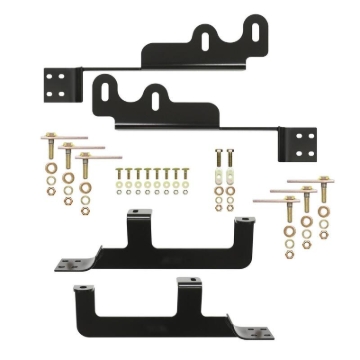 Picture of Westin 2008-2017 Buick/Chevrolet/GMC/Saturn Enclave Premier Oval Nerf Step Bar Mount Kit - Black