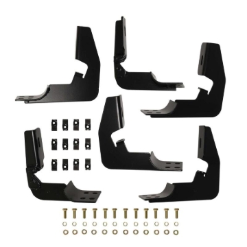 Picture of Westin 2014-2018 Chevy Silverado 1500 Dbl/Crew Cab Premier Oval Nerf Step Bar Mount Kit - Black