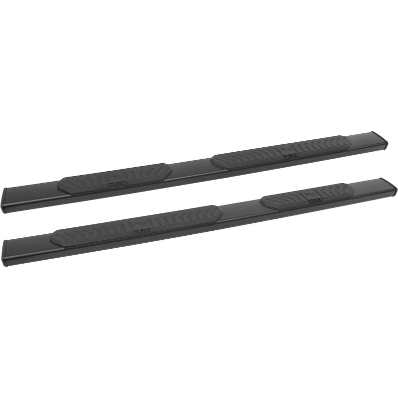 Picture of Westin 2007-2018 Chevy Silverado 1500/2500/3500 Ext/Dbl Cab R5 Nerf Step Bars - Black
