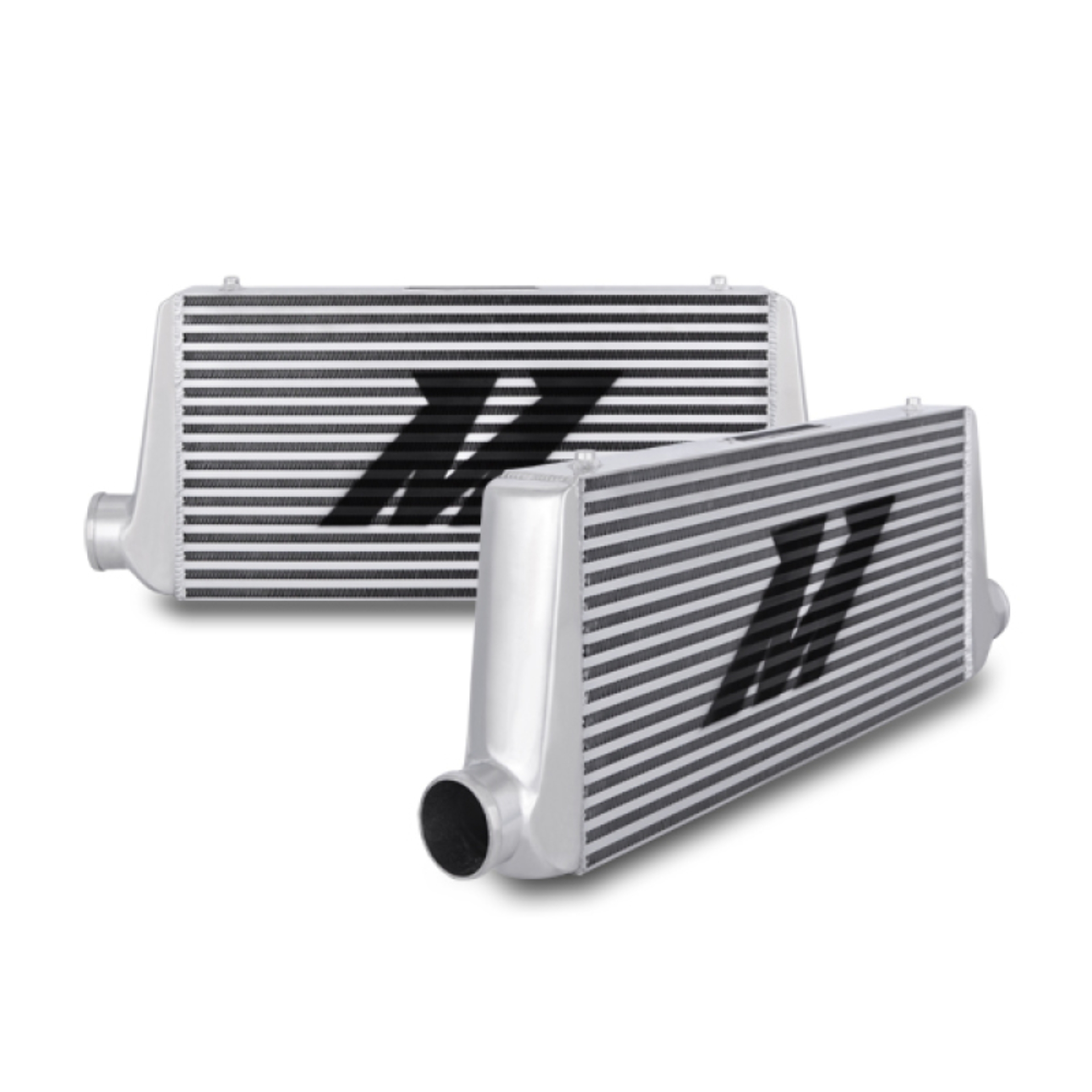 Picture of Mishimoto Universal Silver R Line Intercooler Overall Size: 31x12x4 Core Size: 24x12x4 Inlet /Outlet