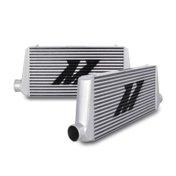Picture of Mishimoto Universal Silver R Line Intercooler Overall Size: 31x12x4 Core Size: 24x12x4 Inlet /Outlet