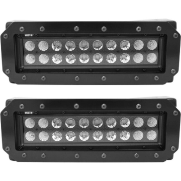 Picture of Westin HDX Flush Mount B-FORCE LED Light Kit (Set of 2) w/wiring harness - Black