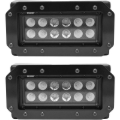 Picture of Westin HDX Flush Mount B-FORCE LED Light Kit (Set of 2) w/wiring harness - Black