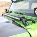 Picture of Westin/Snyper 07-17 Jeep Wrangler Snyper LED Cowl Mount - Textured Black