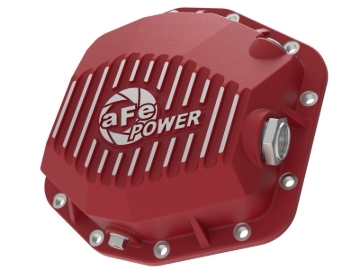 Picture of aFe Pro Series Rear Differential Cover Red 2018+ Jeep Wrangler (JL) V6 3.6L (Dana M220)