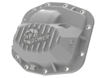 Picture of aFe Street Series Front Differential Cover Raw 2018+ Jeep Wrangler (JL) V6 3.6L (Dana M186)