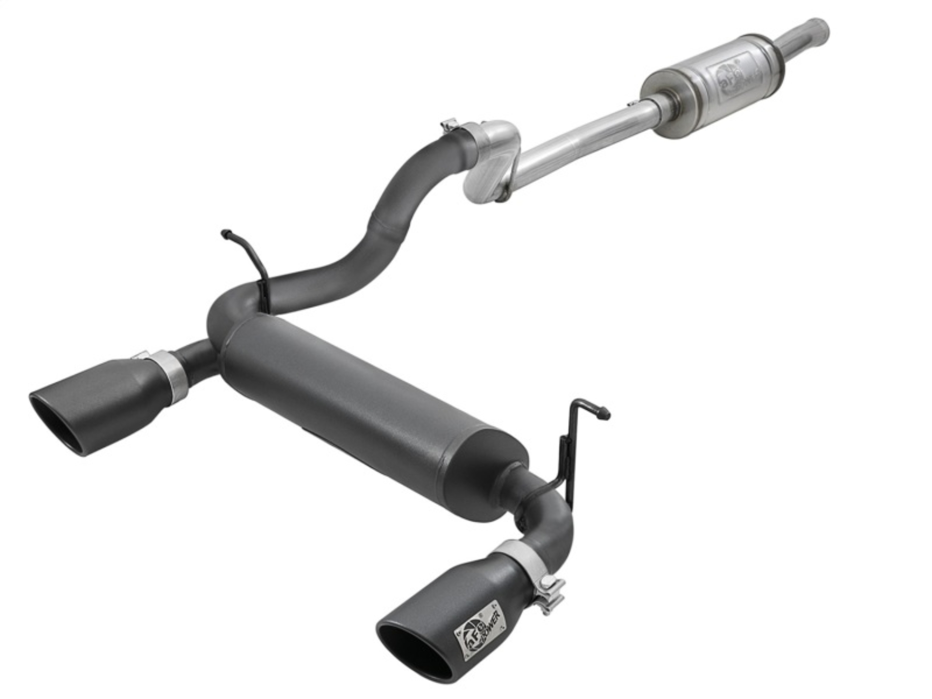 Picture of aFe Rebel Series 2.5in 409 SS Cat-Back Exhaust System w/ Black Tips Jeep Wrangler (JL) 2018 V6 3.6L