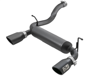 Picture of aFe Rebel Series 2.5in 409 SS Axle-Back Exhaust w/ Black Tips 2018+ Jeep Wrangler (JL) V6 3.6L