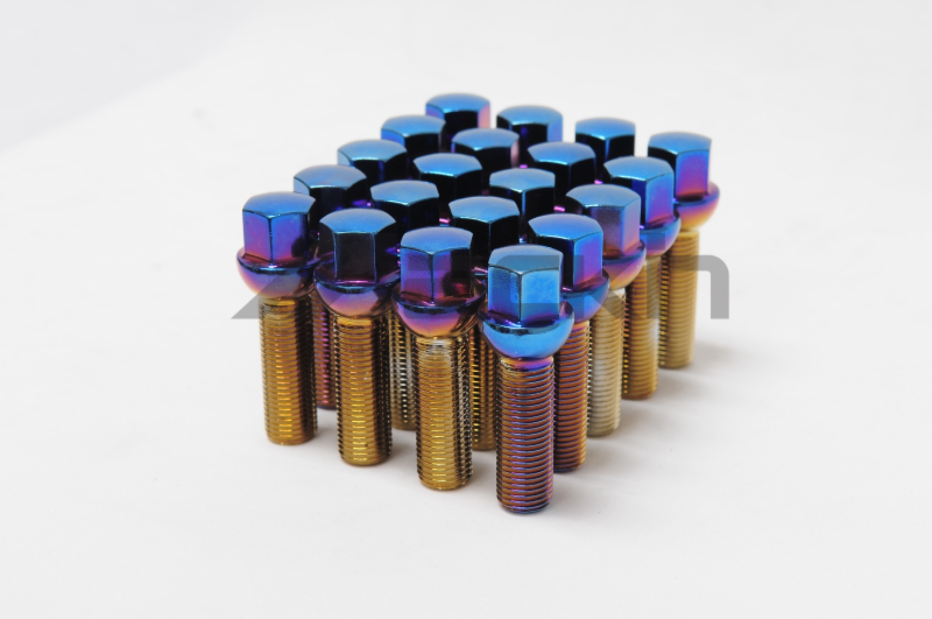 Picture of Wheel Mate Monster Lug 35 Short Lug Nut Set of 20 - Black 14x1.50