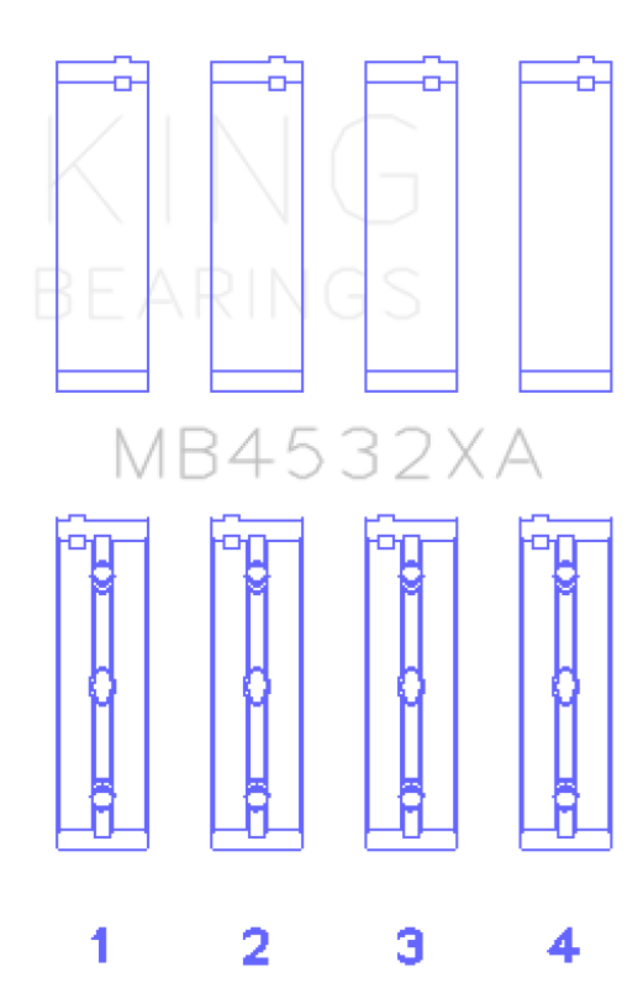 Picture of King Engine Bearings Mercedes-Benz OM 642.822/36/910/20/30/70 Main Bearing Set