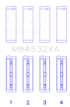 Picture of King Engine Bearings Mercedes-Benz OM 642.822/36/910/20/30/70 Main Bearing Set