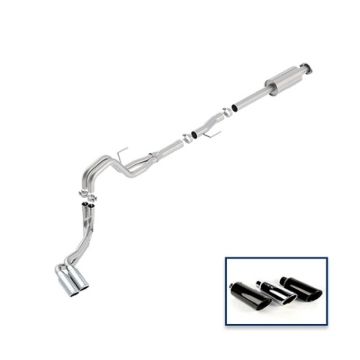 Picture of Ford Racing 15-18 F-150 5.0L Cat-Back Extreme Exhaust System Side Exit w/ Chrome Tips
