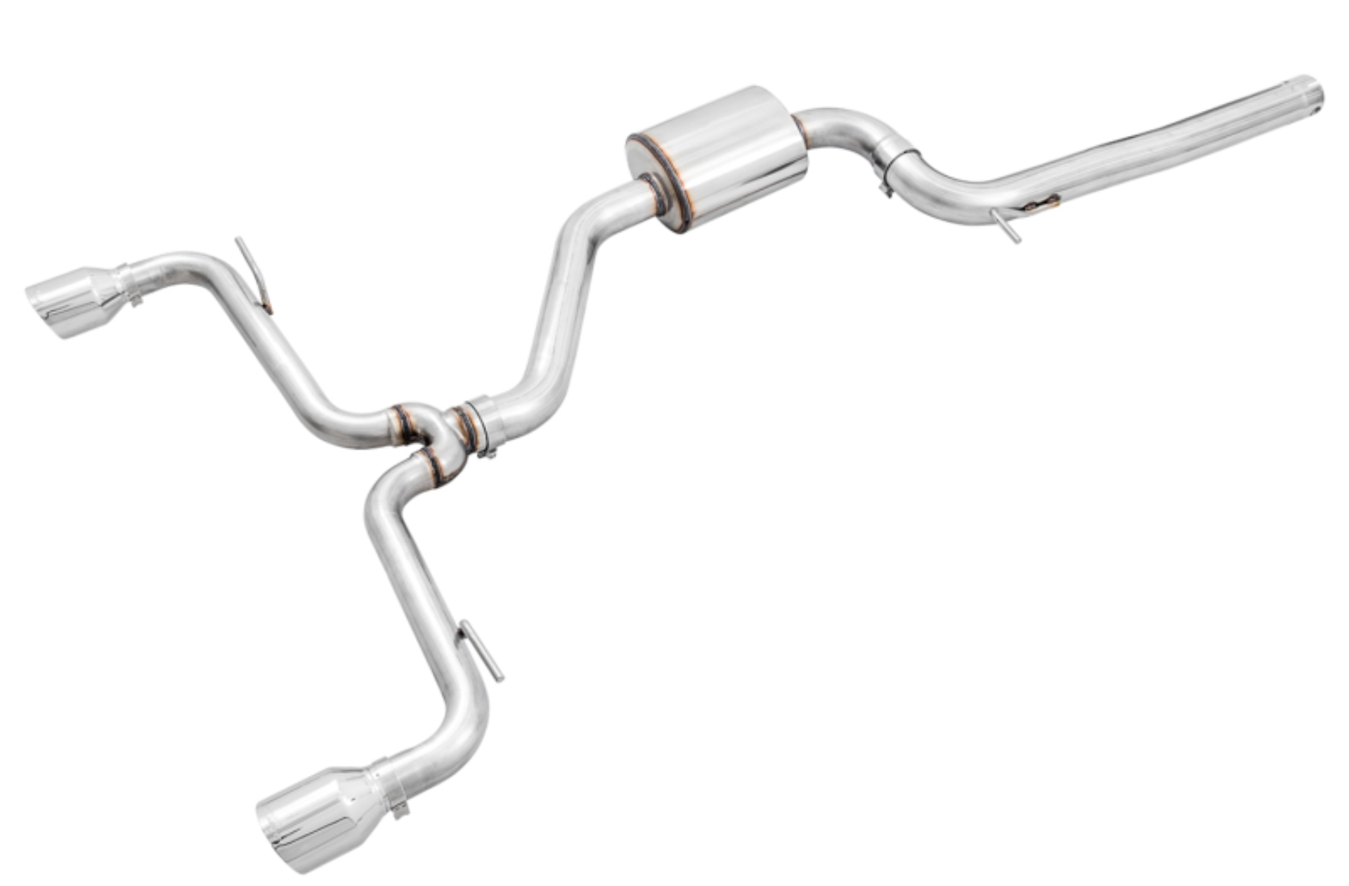 Picture of AWE Tuning Volkswagen GTI MK7.5 2.0T Track Edition Exhaust w/Chrome Silver Tips 102mm