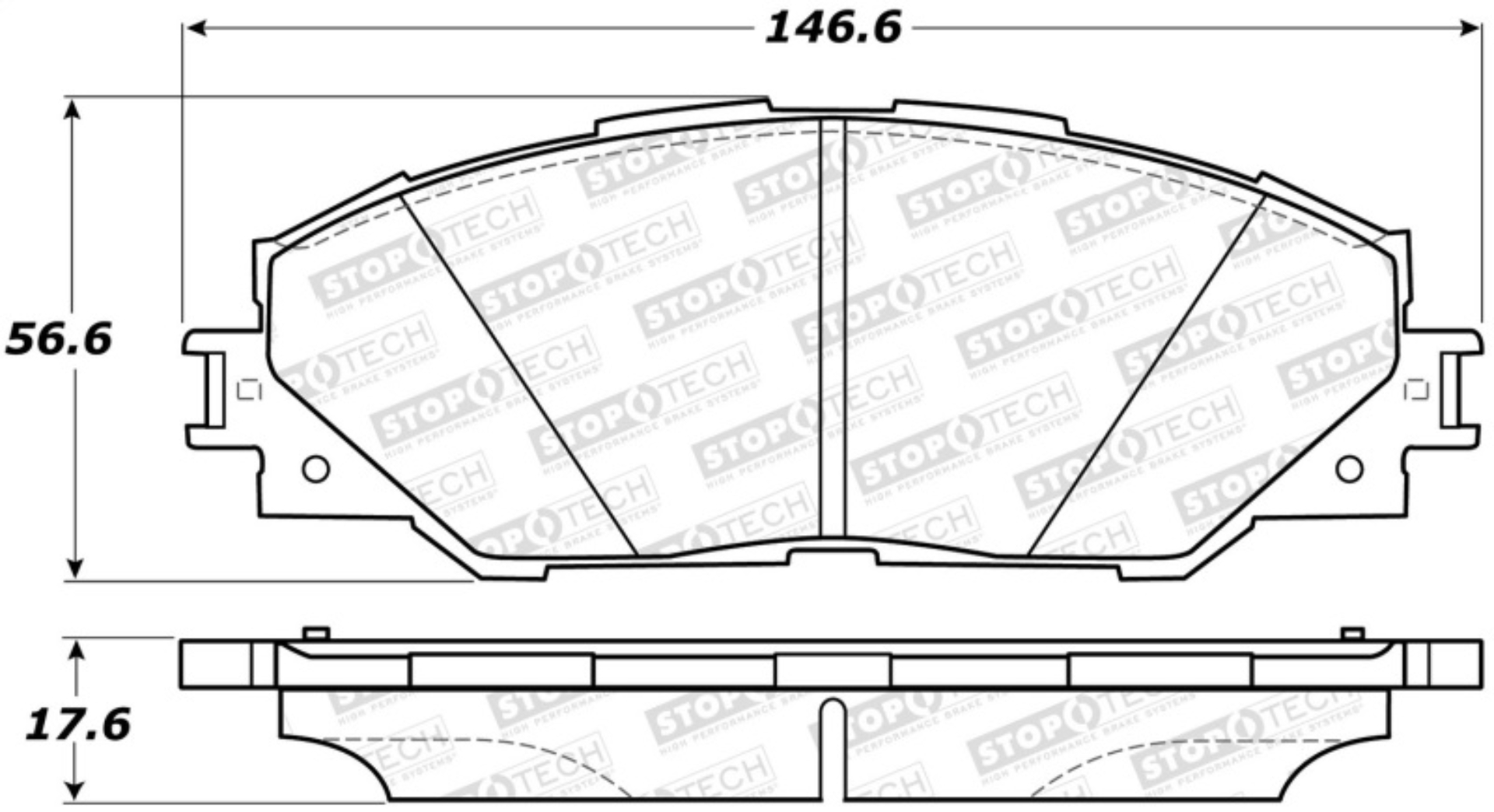 Picture of Street Brake Pads with Shims and Hardware